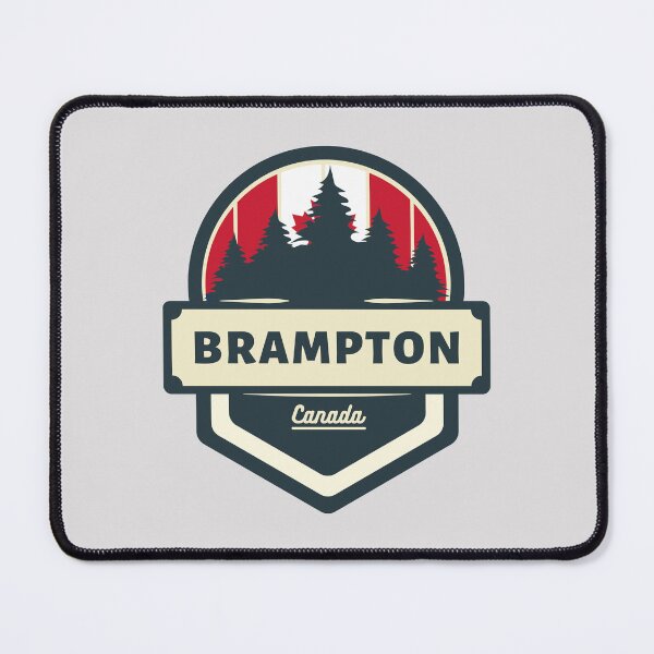 Item preview, Brampton Canada | Retro Vintage Travel Badge designed and sold by World Designs.