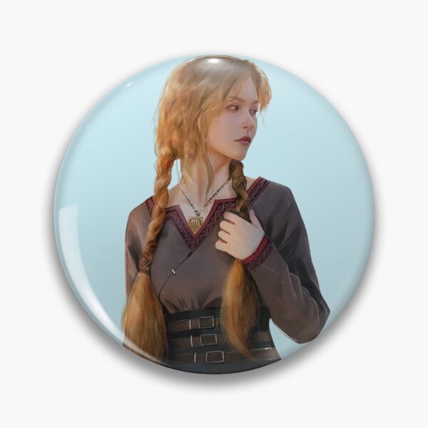 Item preview, Quiet Young Woman with Long braids wearing simple dress designed and sold by NieleJaneda.