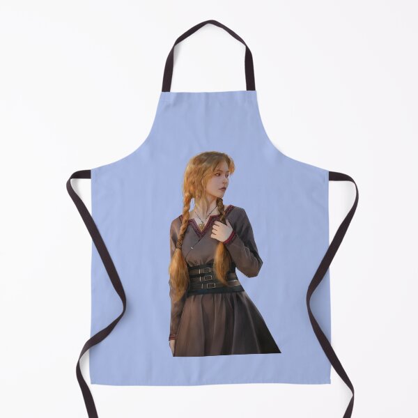 Item preview, Quiet Young Woman with Long braids wearing simple dress designed and sold by NieleJaneda.