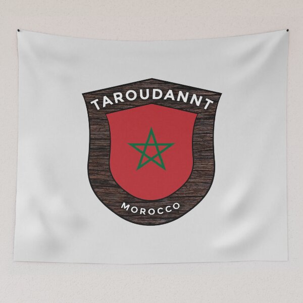 Item preview, Taroudannt Morocco | Flag Shield Travel Emblem designed and sold by World Designs.