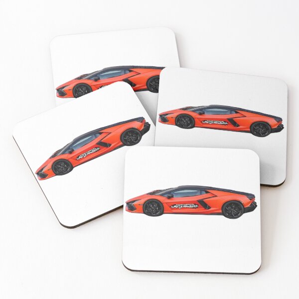 Item preview, Orange Lamborghini Huracán with Graffiti Side Decal designed and sold by Artuer69.