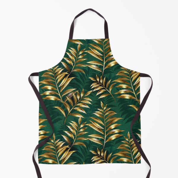 Item preview, Seamless pattern with golden ferns designed and sold by Blackmoon9.