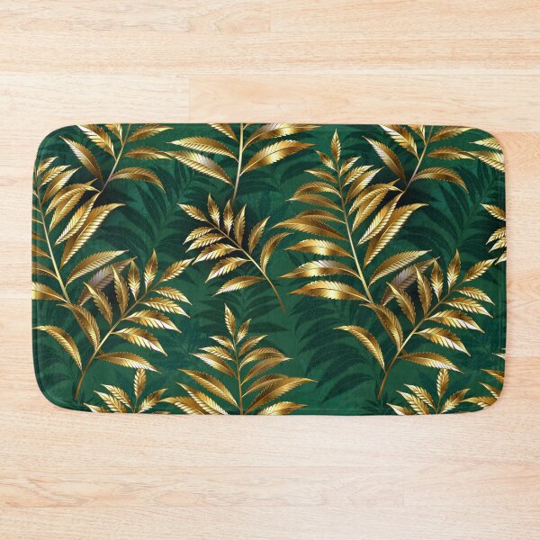 Item preview, Seamless pattern with golden ferns designed and sold by Blackmoon9.