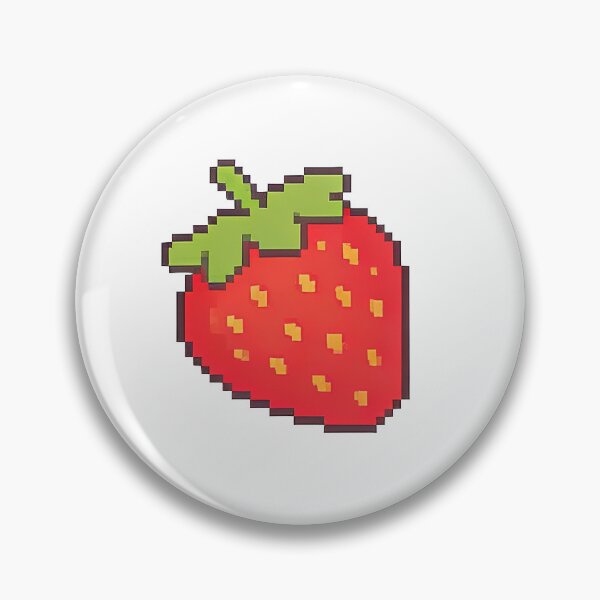 Item preview, red pixelart strawberries designed and sold by afireArts.