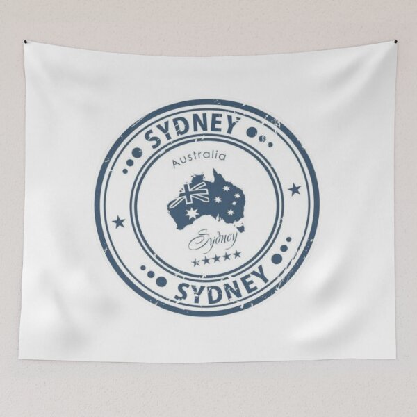 Item preview, Sydney Australia Travel Stamp Vintage designed and sold by Oniyasha.