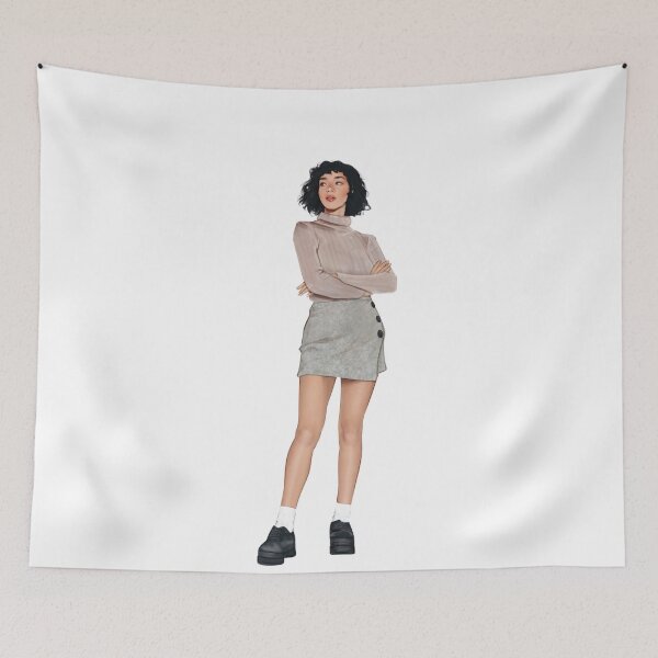 Item preview, Calm Standing Figure Showing Confidence Through Stillness designed and sold by NieleJaneda.