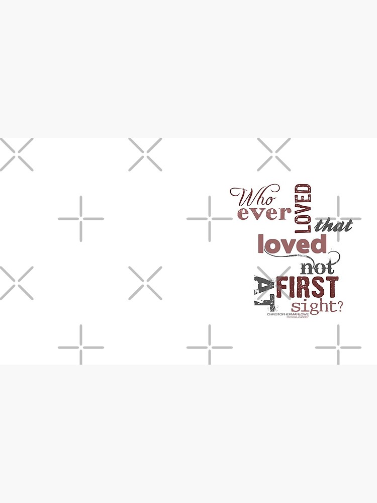 Marlowe Hero & Leander Love Quote by incognitagal