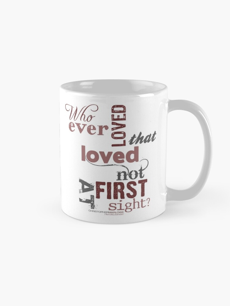 Alternate view of Marlowe Hero & Leander Love Quote Coffee Mug