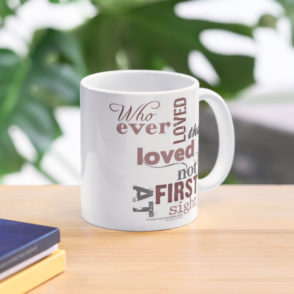 Marlowe Hero & Leander Love Quote Coffee Mug