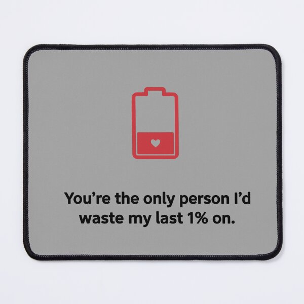 Item preview, Funny Valentine Card - Last 1 Percent Battery Love designed and sold by Wild-way Art.