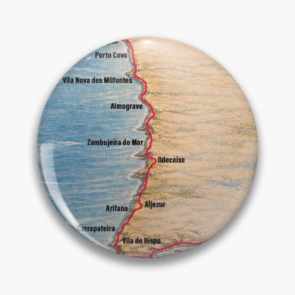 Item preview, Fishermen´s Trail Map Portugal designed and sold by Stingy-Nomads.