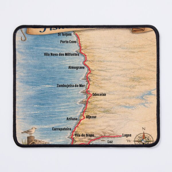Item preview, Fishermen´s Trail Map Portugal designed and sold by Stingy-Nomads.
