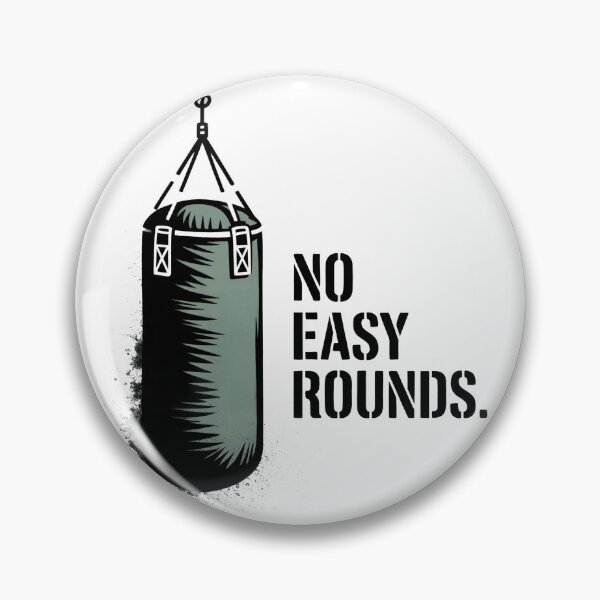 Item preview, No Easy Rounds – Banksy Style Fighter Training Symbol designed and sold by WSPrintCrafter.