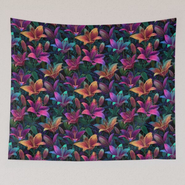 Item preview, Blooming Lilies Floral  - Birthday Flower Pattern  - Christmas Gifts For Husband designed and sold by RoyalStarsPatts.