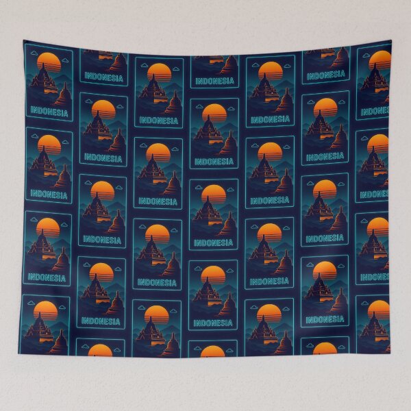 Item preview, Indonesia Neon Travel designed and sold by Thistle-TShop.