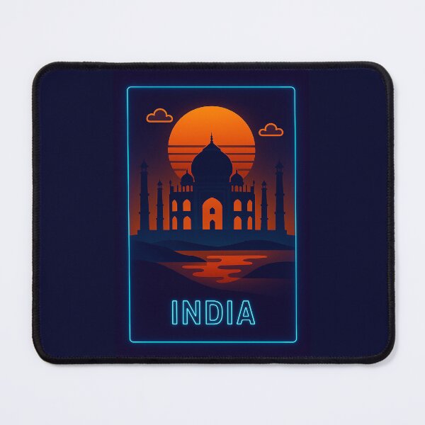 Item preview, India Neon Travel designed and sold by Thistle-TShop.