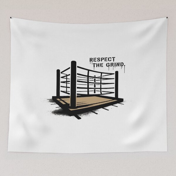 Item preview, Respect The Grind – Banksy Style Fighter Training Symbol designed and sold by WSPrintCrafter.