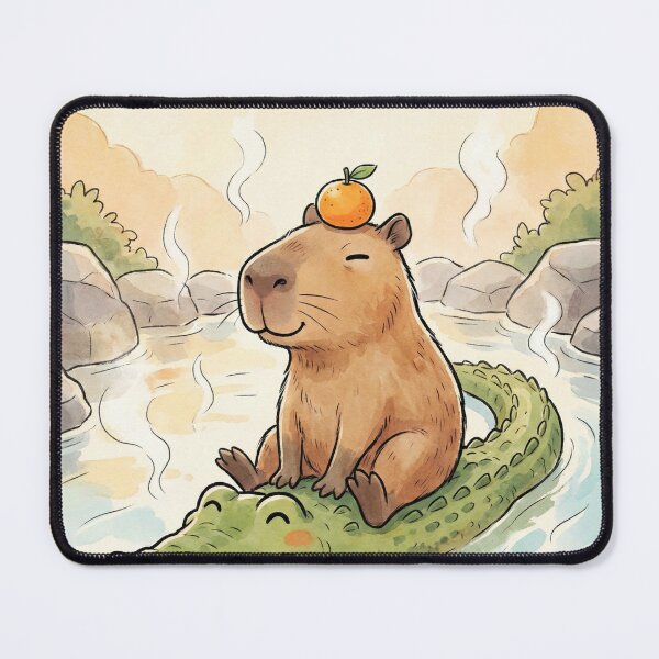 Item preview, Chill Minister: Capybara Onsen Buddy designed and sold by NonditStudio.