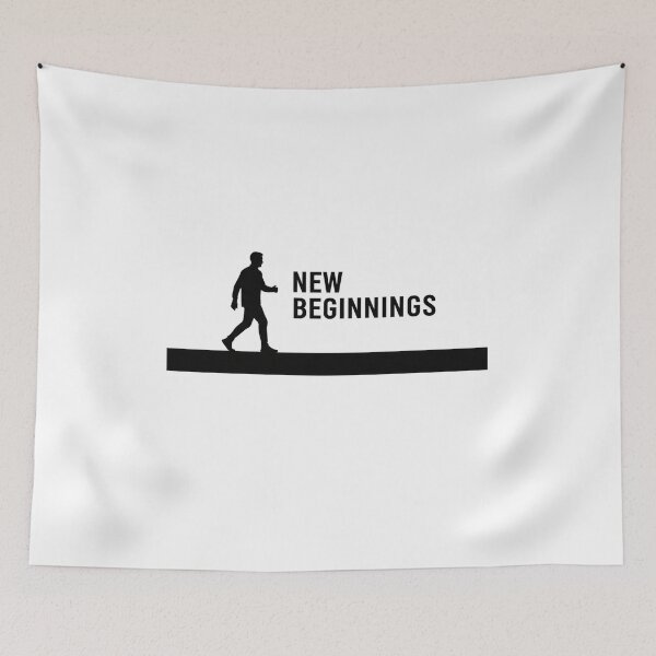 Item preview, Motivational New Beginnings Walk Line Art Minimal Typography designed and sold by INNER WINNER YOU.