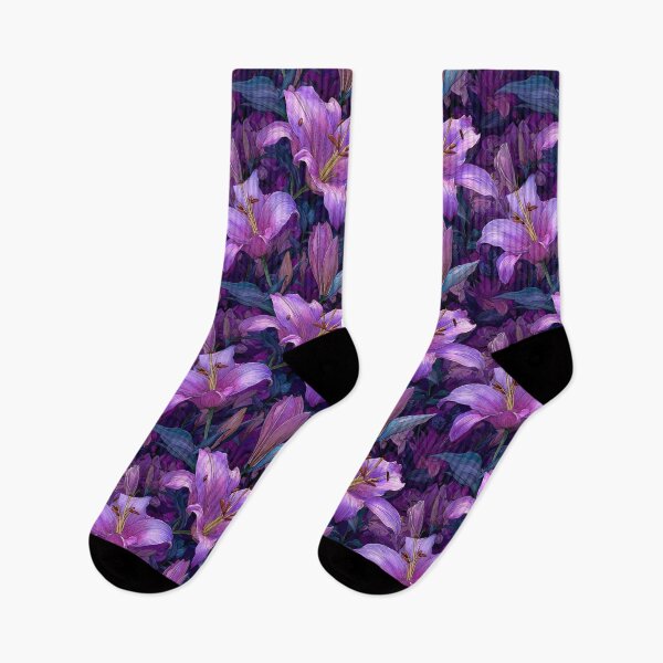 Item preview, Chic Lilies Texture  - Botanical Garden Pattern  - Christmas Gifts For Wife designed and sold by RoyalStarsPatts.