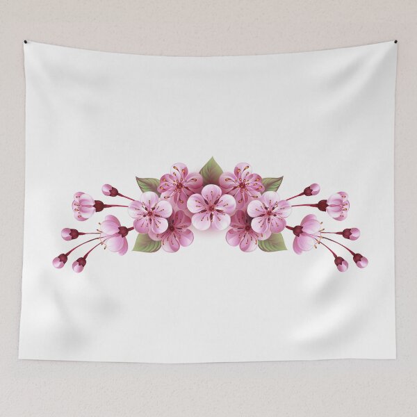 Item preview, Symmetrical frame of pink sakura designed and sold by Blackmoon9.