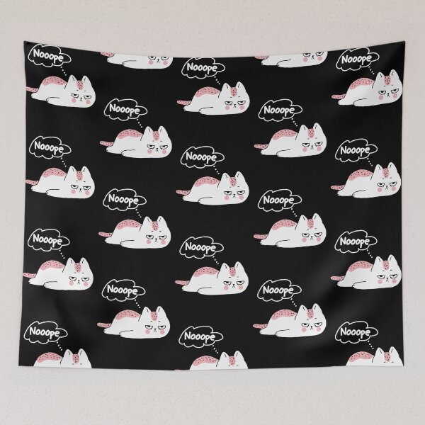 Item preview, Noooope Cat Attitude Sarcastic Cat Lover designed and sold by GrumpySableye.