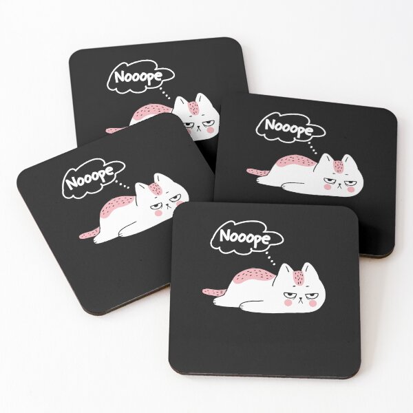 Item preview, Noooope Cat Attitude Sarcastic Cat Lover designed and sold by GrumpySableye.