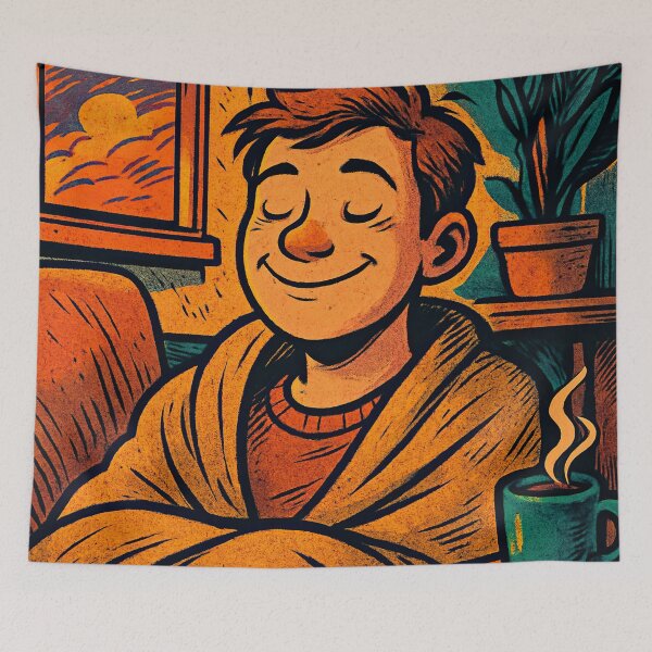 Item preview, Contentment | Comics stylCartoone -  designed and sold by ComicsFactory.