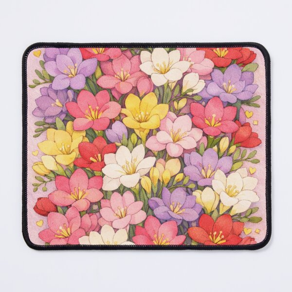 Item preview, Valentine’s Day illustration of a hand-drawn freesia flowers designed and sold by MariaPencilArt.