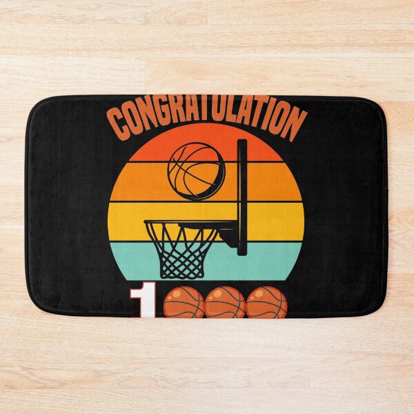 Item preview, Congratulations 1000 Basketball Sunset Sports Fan designed and sold by GrumpySableye.