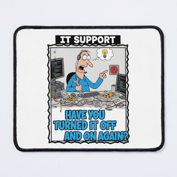 Item preview, Funny IT Support Tech Help Desk Meme designed and sold by Bright Vibe Designs.
