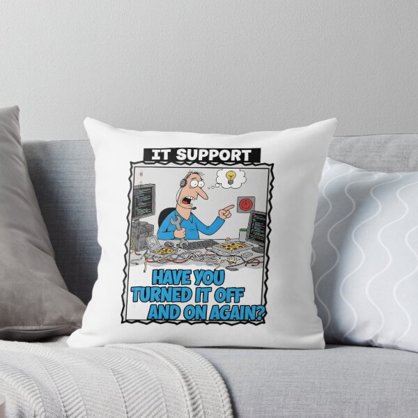 Item preview, Funny IT Support Tech Help Desk Meme designed and sold by Bright Vibe Designs.