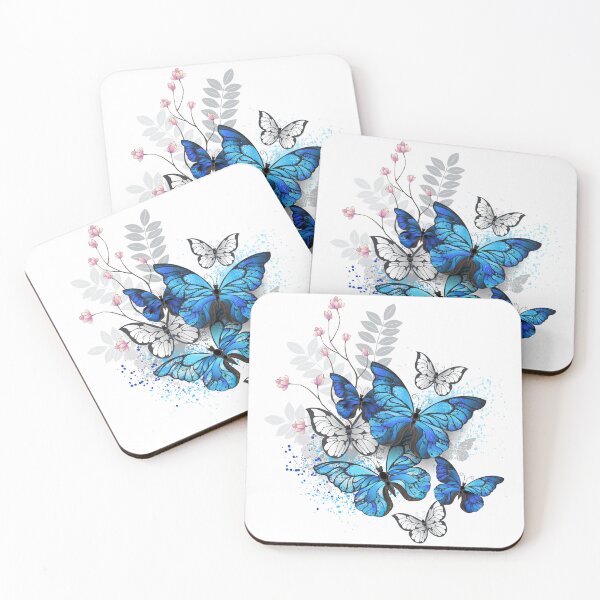 Item preview, Twigs and blue butterflies designed and sold by Blackmoon9.