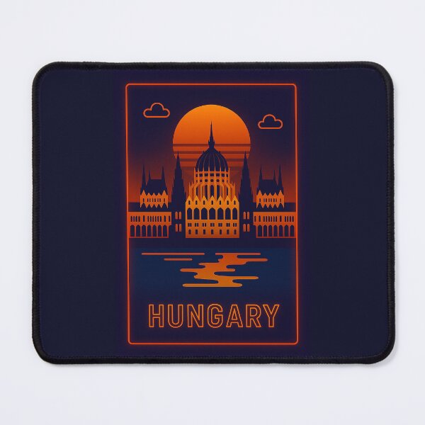 Item preview, Hungary Neon Travel designed and sold by Thistle-TShop.