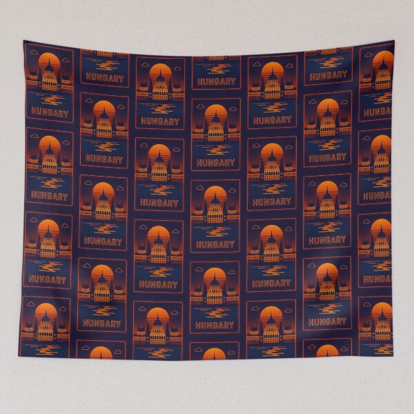 Item preview, Hungary Neon Travel designed and sold by Thistle-TShop.