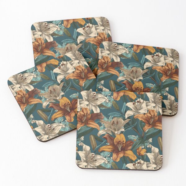 Item preview, Elegant Lilies  - Birthday Flower Pattern  - Gift Ideas For Men designed and sold by RoyalStarsPatts.