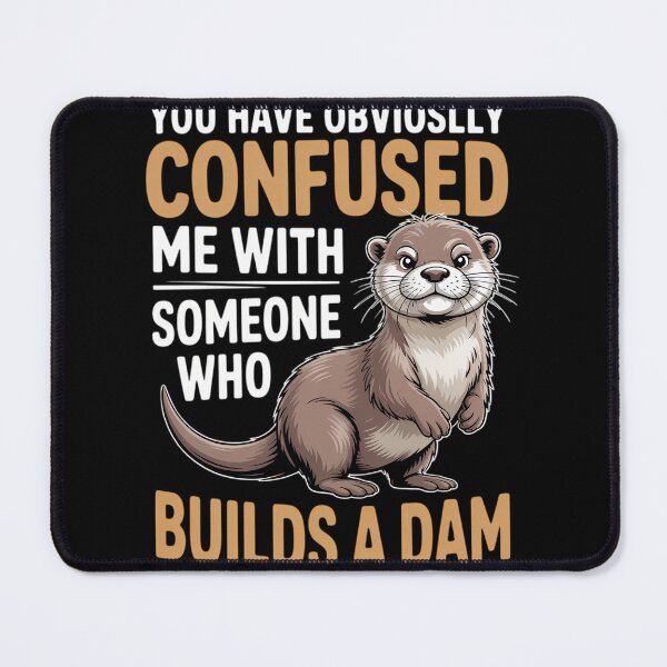 Item preview, Sea Otter Builds Dam Animal Mammal designed and sold by lilensgavadur.