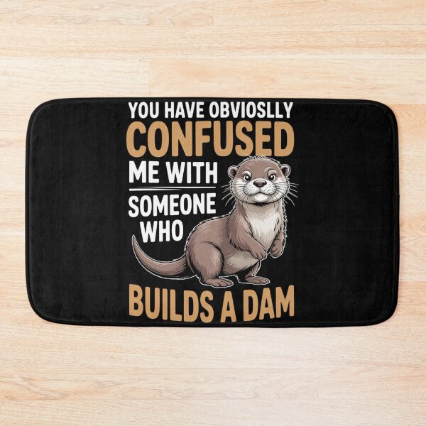 Item preview, Sea Otter Builds Dam Animal Mammal designed and sold by lilensgavadur.