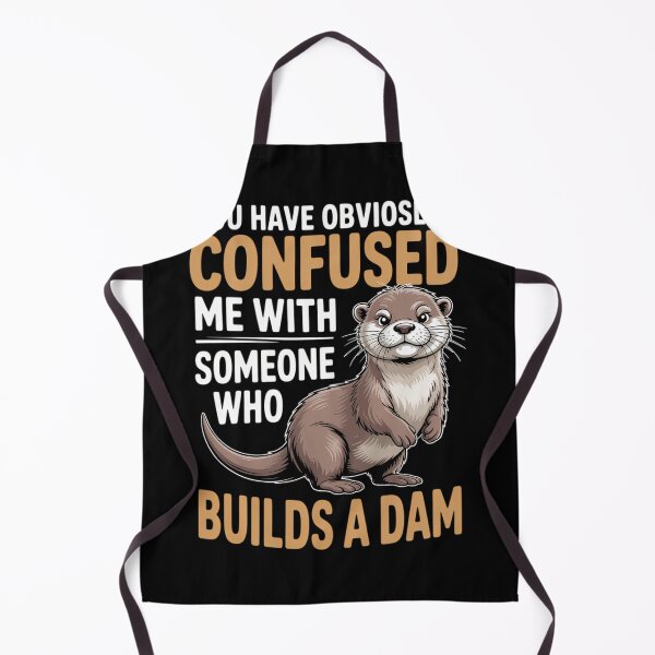 Item preview, Sea Otter Builds Dam Animal Mammal designed and sold by lilensgavadur.