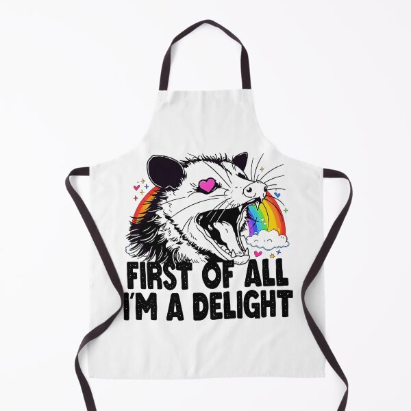 Item preview, First Of All I'm A Delight Sarcastic Angry Opossum designed and sold by gear-posters.