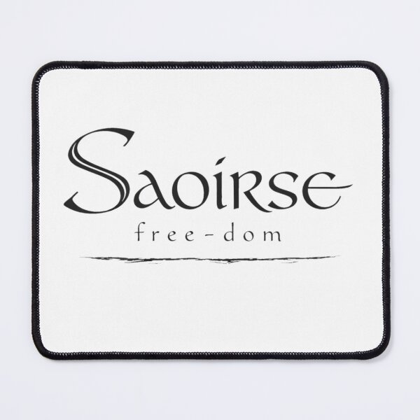 Item preview, Saoirse – Irish Name Meaning Freedom | Minimal Celtic Typography designed and sold by bazstees54.