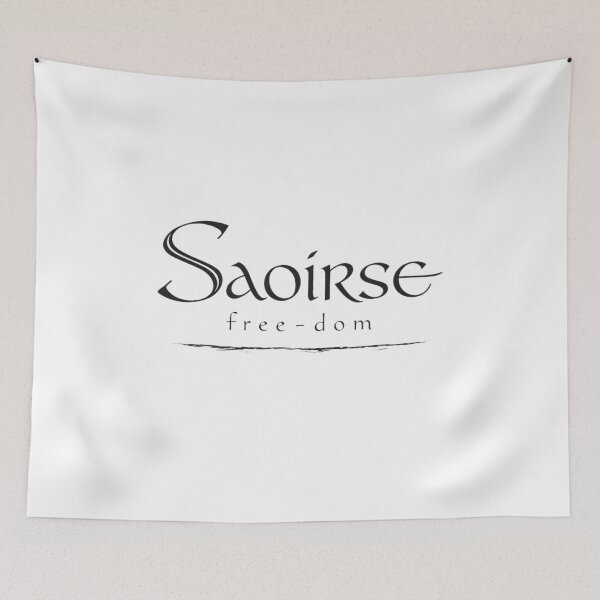 Item preview, Saoirse – Irish Name Meaning Freedom | Minimal Celtic Typography designed and sold by bazstees54.