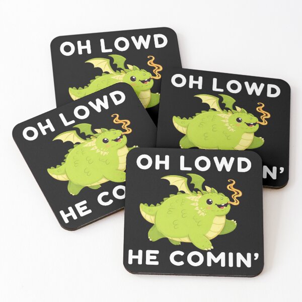 Item preview, Oh Lowd He Comin - Chonky Dragon Meme Design designed and sold by Maryna_Reine.