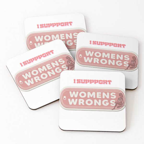 Item preview, I Support Women’s Wrongs Funny Feminist Sticker designed and sold by adelbubblestore.