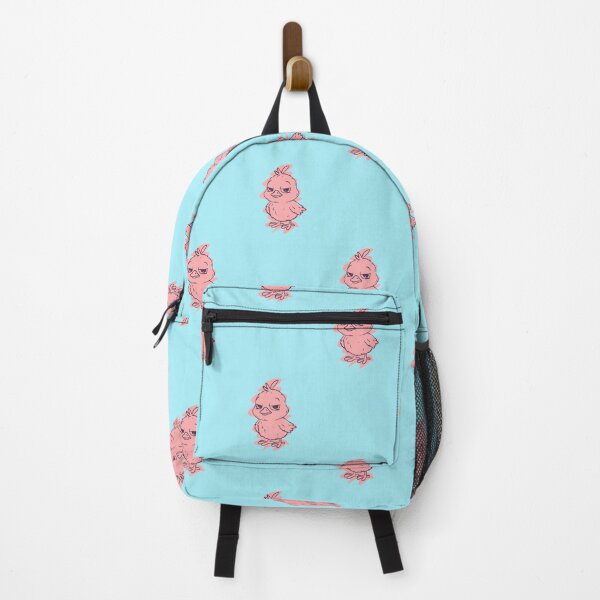 Item preview, Grumpy Little Chick Seamless Pattern on Pastel Blue designed and sold by IriArt-Designs.