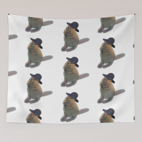 Item preview, Benny the Beaver in a sun Hat – animalzinhats designed and sold by Ashley’sAnimalz.