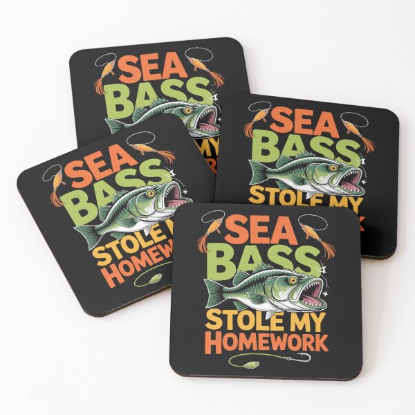 Item preview, Sea Bass Stole My Homework Fisherman Bass Fishing designed and sold by lilensgavadur.