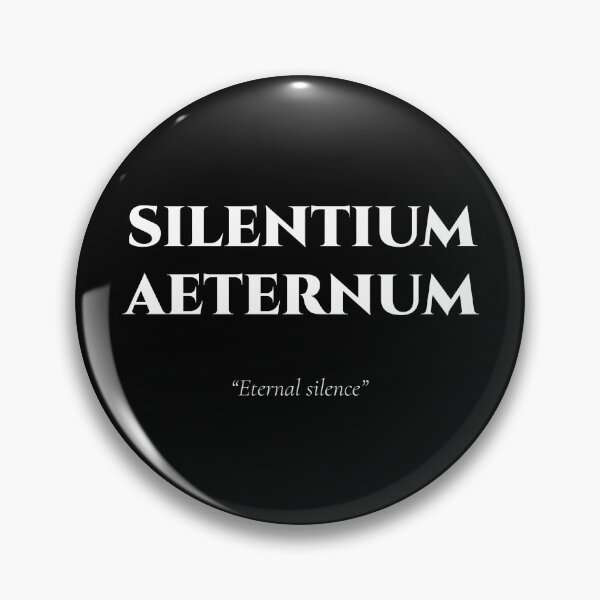 Item preview, Silentium Aeternum – Latin Quote on Endless Silence designed and sold by BrushRushX.