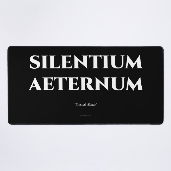 Item preview, Silentium Aeternum – Latin Quote on Endless Silence designed and sold by BrushRushX.