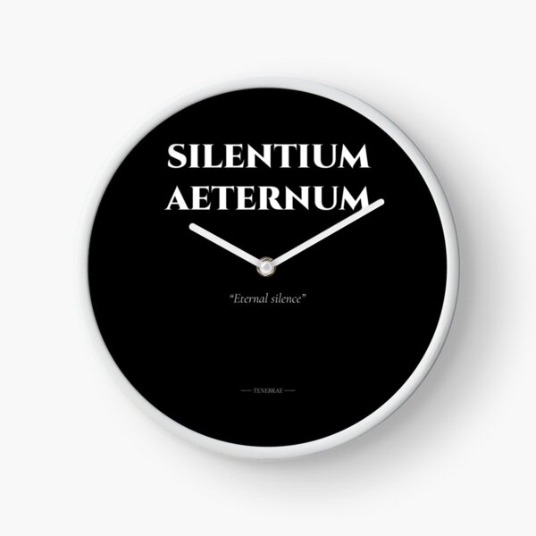 Item preview, Silentium Aeternum – Latin Quote on Endless Silence designed and sold by BrushRushX.